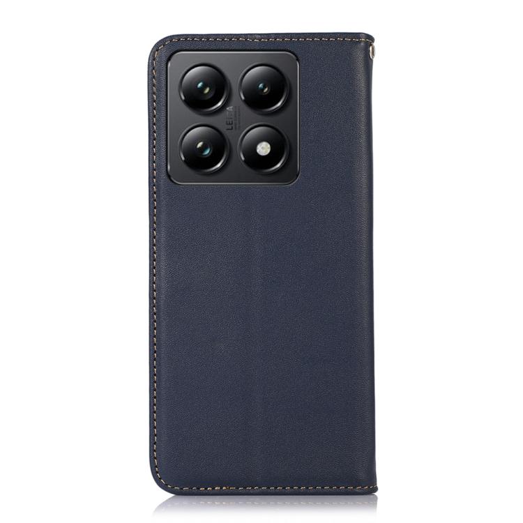 For Xiaomi 14T KHAZNEH Nappa Top Layer Cowhide Leather Phone Case