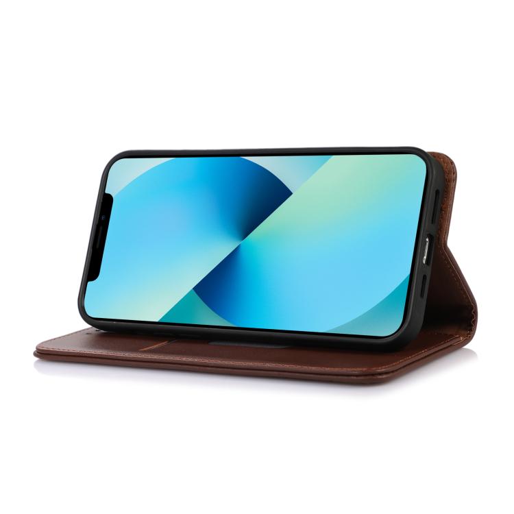 For Xiaomi 14T Pro KHAZNEH Nappa Top Layer Cowhide Leather Phone Case