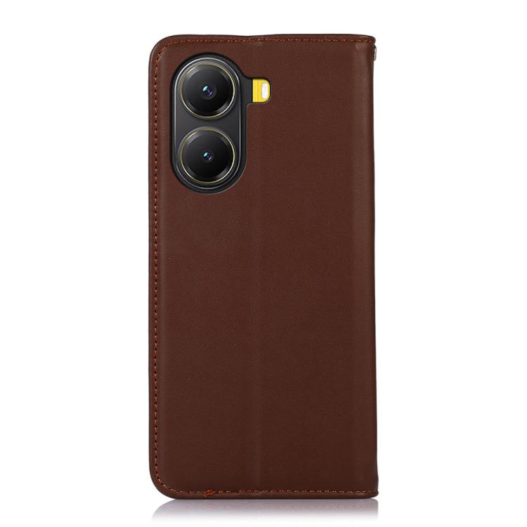 For Xiaomi Poco X7 Pro KHAZNEH Nappa Top Layer Cowhide Leather Phone Case