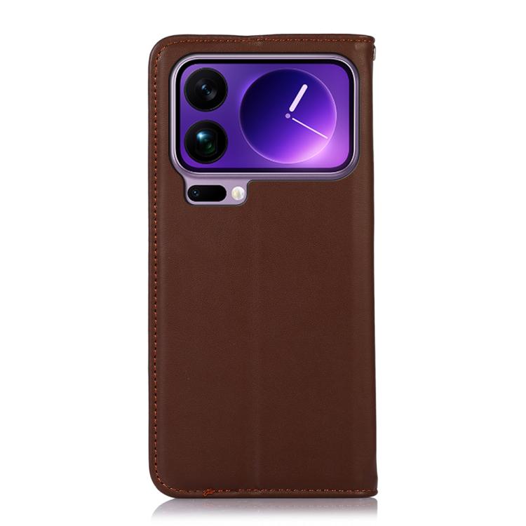 For Xiaomi 17 Pro Max KHAZNEH Nappa Top Layer Cowhide Leather Phone Case