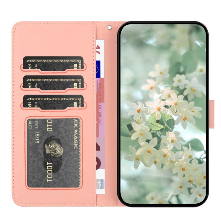 For Samsung Galaxy S26 Ultra 5G Floral Embossed Pattern Leather Phone Case