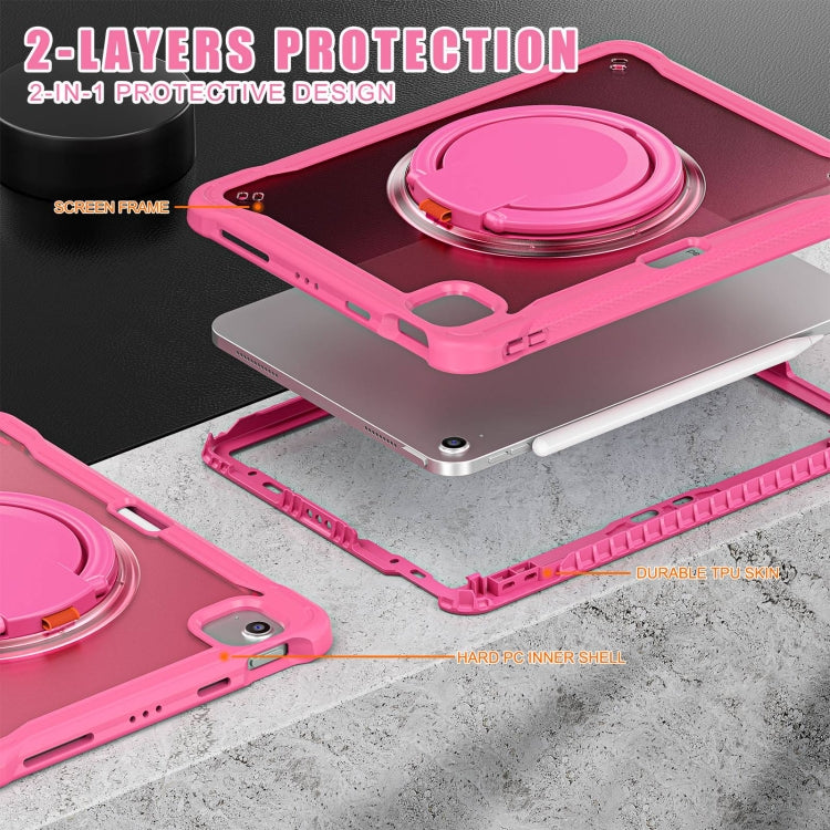For iPad Air 11 2026 / 2025 / 2024 Powerful Sailor Ring Holder Heavy Duty Hybrid Tablet Case with Strap