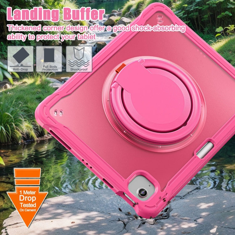 For iPad Air 11 2026 / 2025 / 2024 Powerful Sailor Ring Holder Heavy Duty Hybrid Tablet Case with Strap
