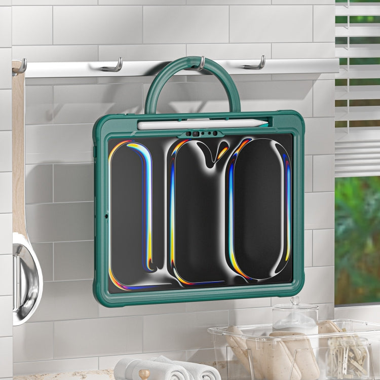 For iPad Pro 11 2025 / 2024 Powerful Sailor Ring Holder Heavy Duty Hybrid Tablet Case with Strap