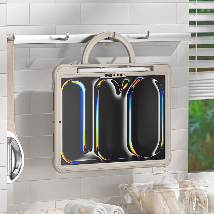 For iPad Pro 11 2025 / 2024 Powerful Sailor Ring Holder Heavy Duty Hybrid Tablet Case with Strap