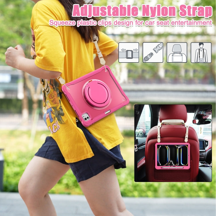 For iPad Pro 11 2025 / 2024 Powerful Sailor Ring Holder Heavy Duty Hybrid Tablet Case with Strap