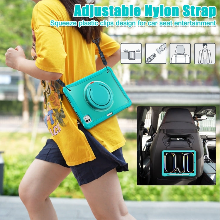 For iPad Pro 11 2025 / 2024 Powerful Sailor Ring Holder Heavy Duty Hybrid Tablet Case with Strap
