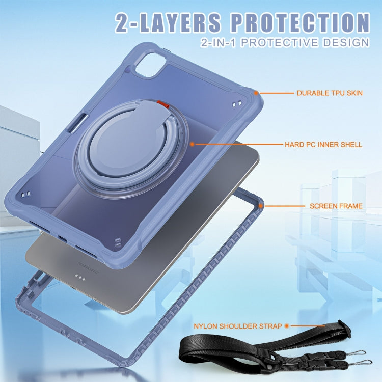 For iPad Pro 11 2025 / 2024 Powerful Sailor Ring Holder Heavy Duty Hybrid Tablet Case with Strap