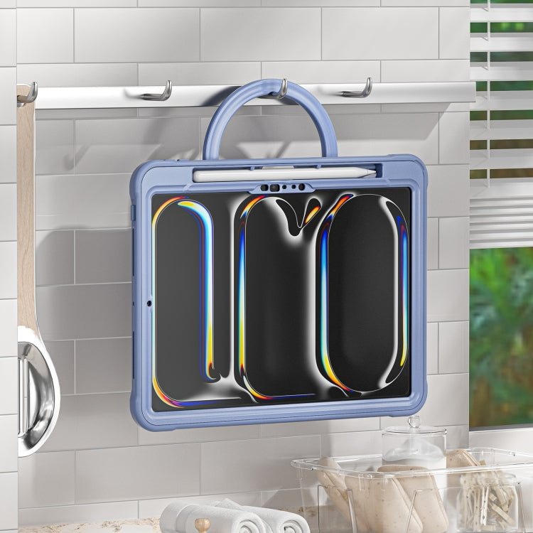 For iPad Pro 11 2025 / 2024 Powerful Sailor Ring Holder Heavy Duty Hybrid Tablet Case with Strap