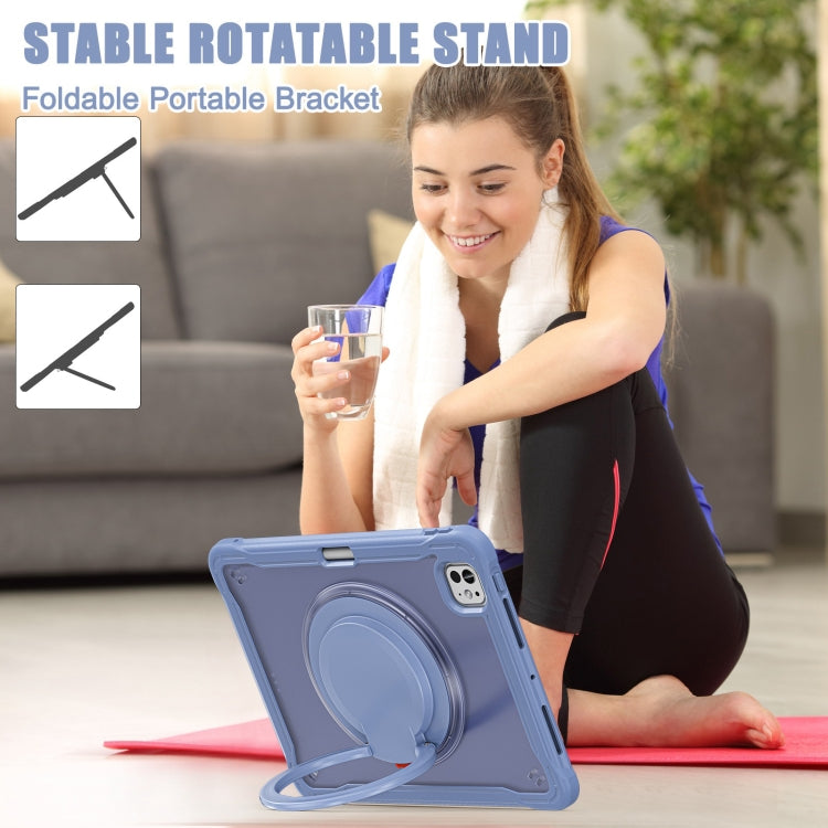 For iPad Pro 11 2025 / 2024 Powerful Sailor Ring Holder Heavy Duty Hybrid Tablet Case with Strap