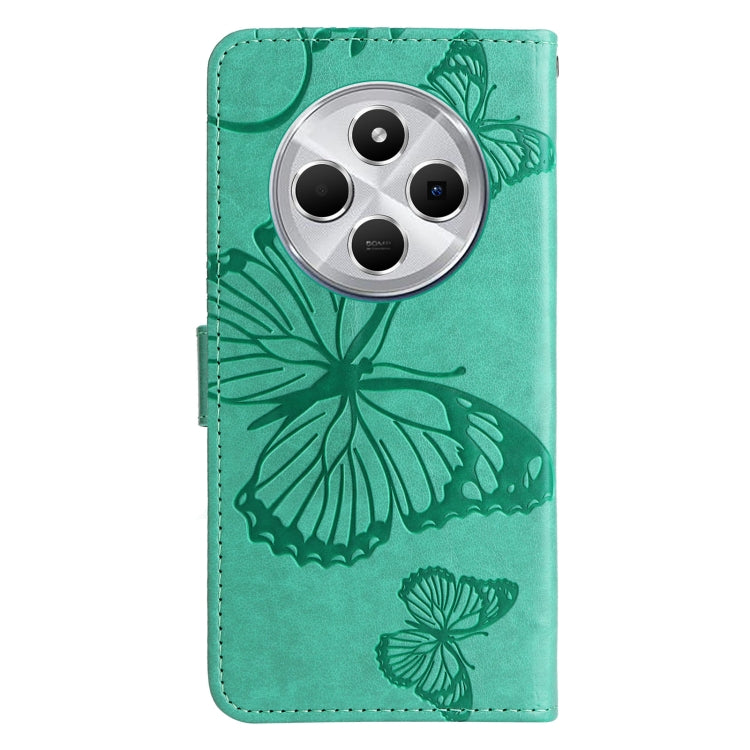 For Redmi 14C 4G Global 3D Butterfly Embossed Pattern Flip Leather Phone Case
