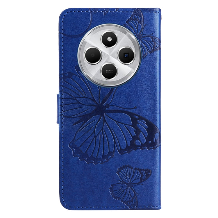 For Redmi 14C 4G Global 3D Butterfly Embossed Pattern Flip Leather Phone Case