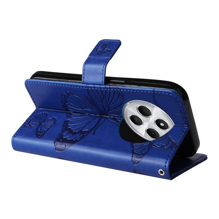 For Redmi 14C 4G Global 3D Butterfly Embossed Pattern Flip Leather Phone Case