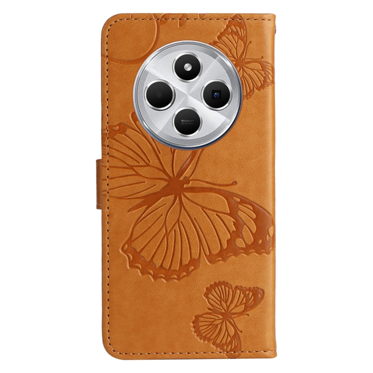For Redmi 14C 4G Global 3D Butterfly Embossed Pattern Flip Leather Phone Case