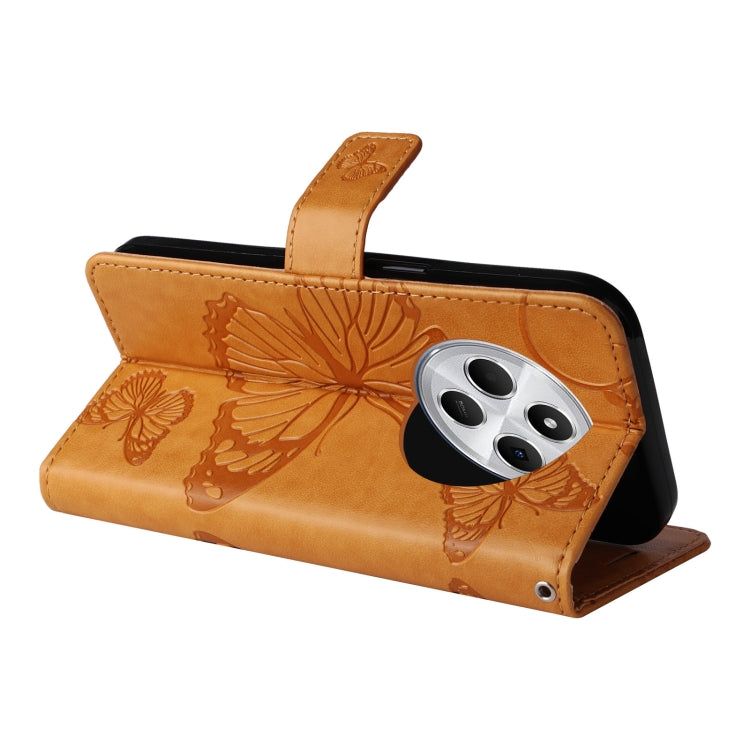 For Redmi 14C 4G Global 3D Butterfly Embossed Pattern Flip Leather Phone Case