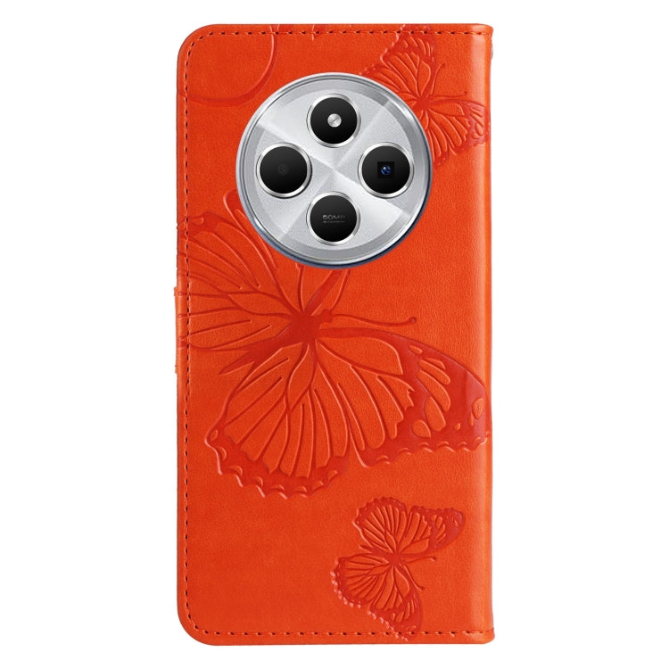 For Redmi 14C 4G Global 3D Butterfly Embossed Pattern Flip Leather Phone Case