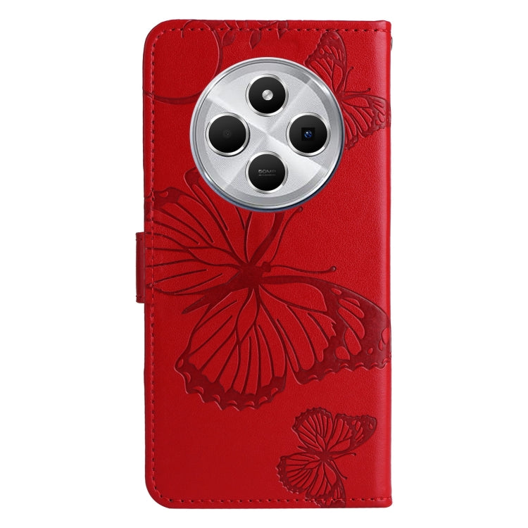 For Redmi 14C 4G Global 3D Butterfly Embossed Pattern Flip Leather Phone Case