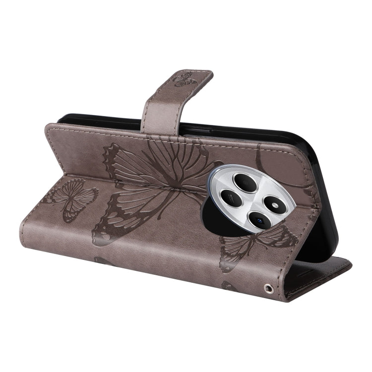 For Redmi 14C 4G Global 3D Butterfly Embossed Pattern Flip Leather Phone Case