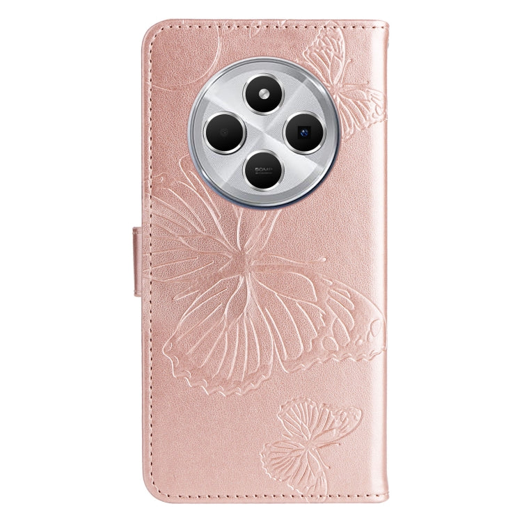 For Redmi 14C 4G Global 3D Butterfly Embossed Pattern Flip Leather Phone Case