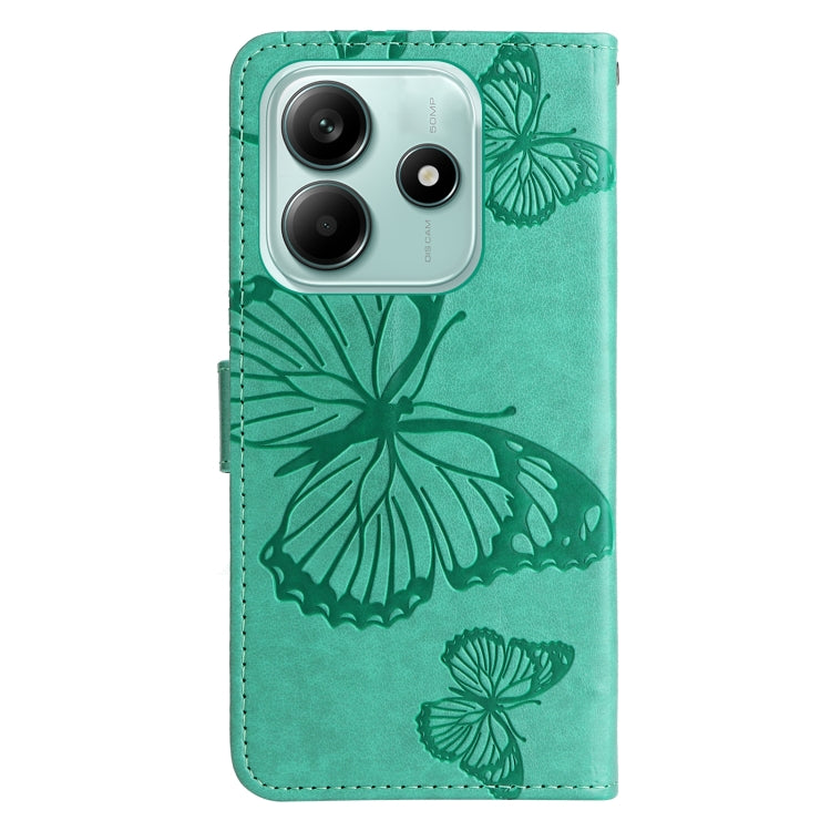 For Redmi Note 14 5G 3D Butterfly Embossed Pattern Flip Leather Phone Case