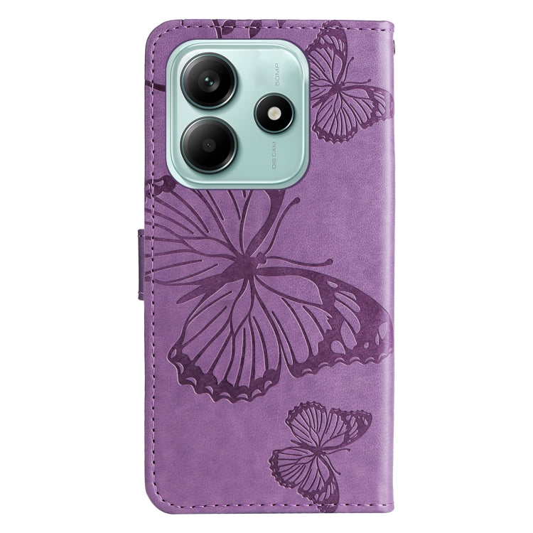 For Redmi Note 14 5G 3D Butterfly Embossed Pattern Flip Leather Phone Case