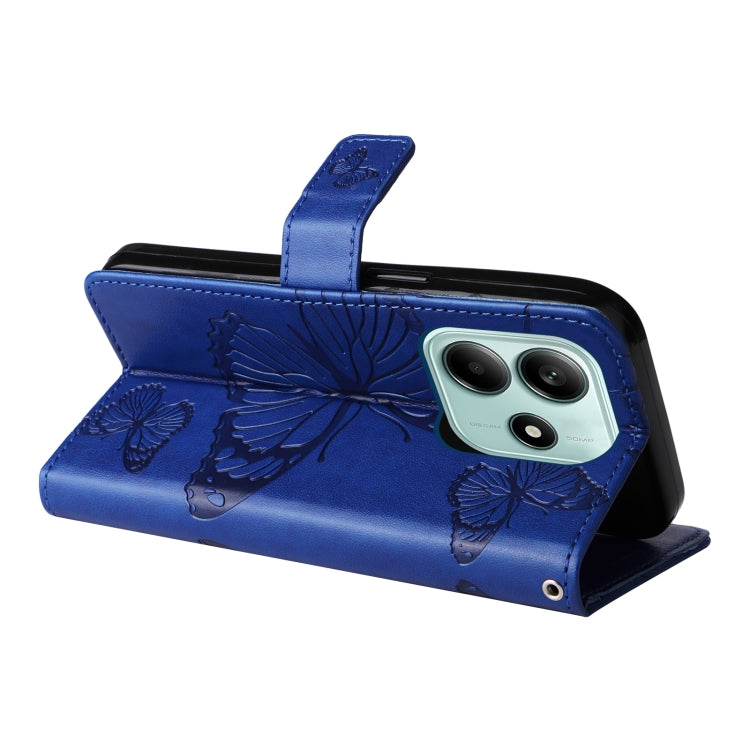 For Redmi Note 14 5G 3D Butterfly Embossed Pattern Flip Leather Phone Case