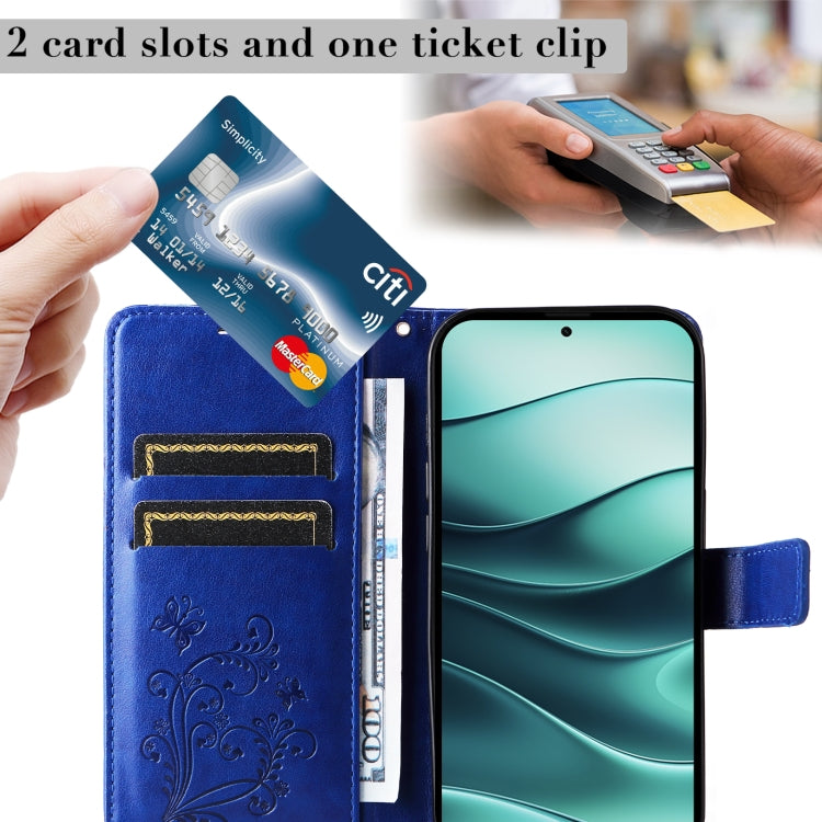 For Redmi Note 14 5G 3D Butterfly Embossed Pattern Flip Leather Phone Case