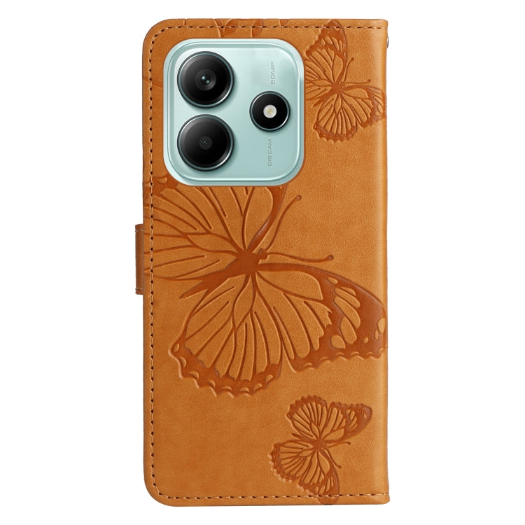 For Redmi Note 14 5G 3D Butterfly Embossed Pattern Flip Leather Phone Case
