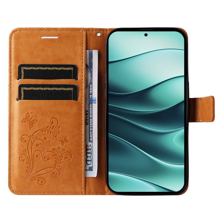 For Redmi Note 14 5G 3D Butterfly Embossed Pattern Flip Leather Phone Case