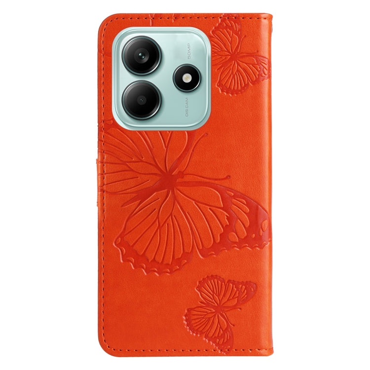 For Redmi Note 14 5G 3D Butterfly Embossed Pattern Flip Leather Phone Case