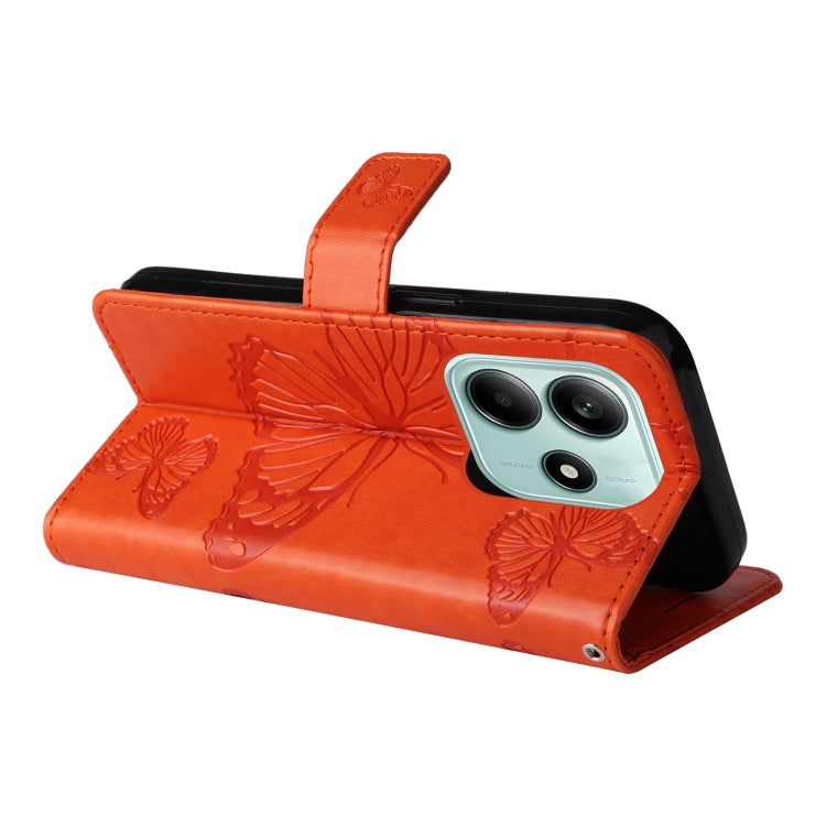 For Redmi Note 14 5G 3D Butterfly Embossed Pattern Flip Leather Phone Case