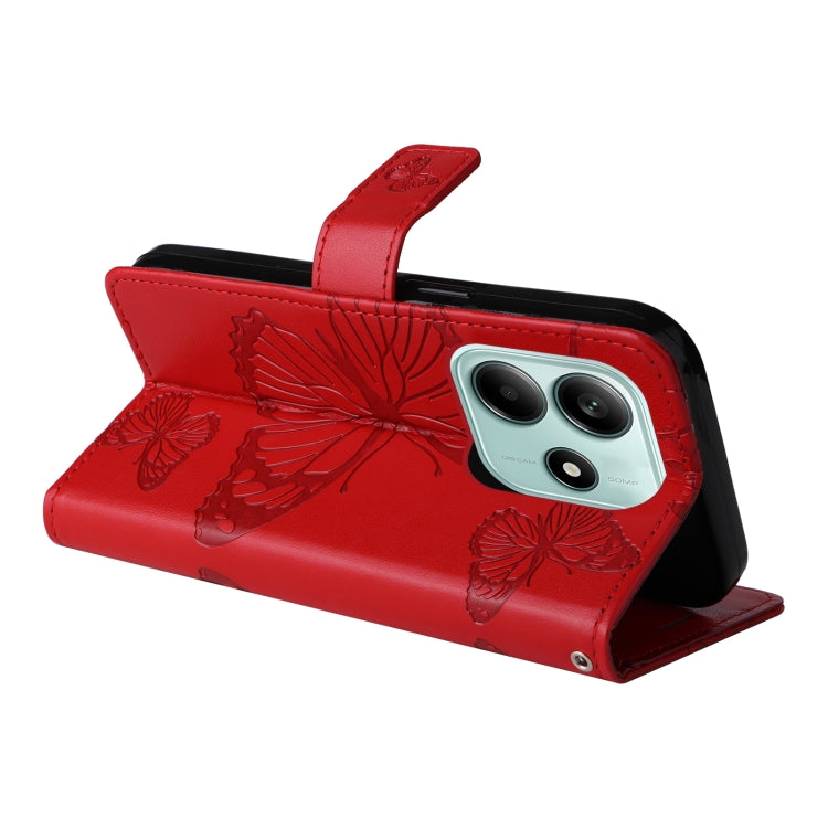 For Redmi Note 14 5G 3D Butterfly Embossed Pattern Flip Leather Phone Case