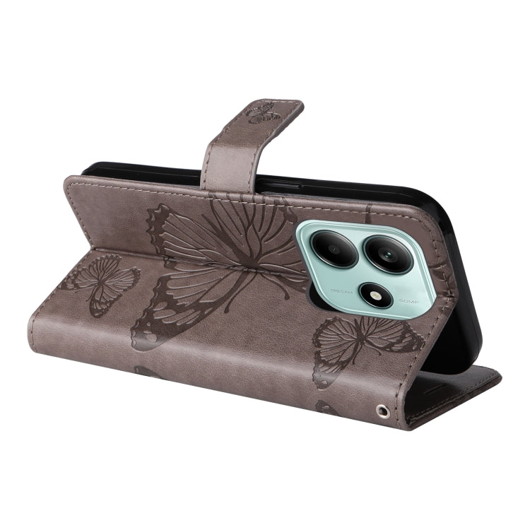 For Redmi Note 14 5G 3D Butterfly Embossed Pattern Flip Leather Phone Case