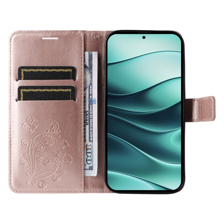 For Redmi Note 14 5G 3D Butterfly Embossed Pattern Flip Leather Phone Case