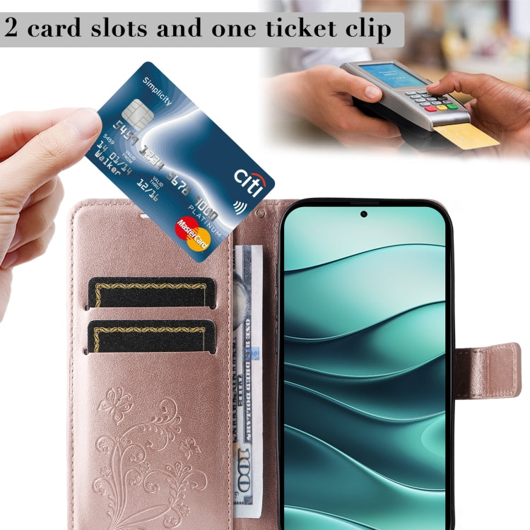 For Redmi Note 14 5G 3D Butterfly Embossed Pattern Flip Leather Phone Case