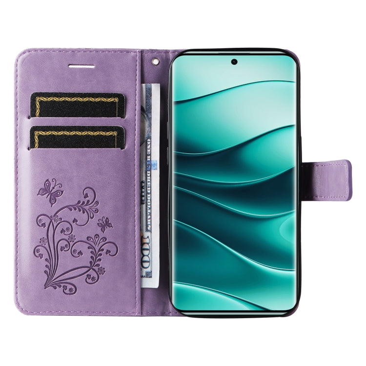 For Redmi Note 14 Pro / 14 Pro+ 5G 3D Butterfly Embossed Pattern Flip Leather Phone Case