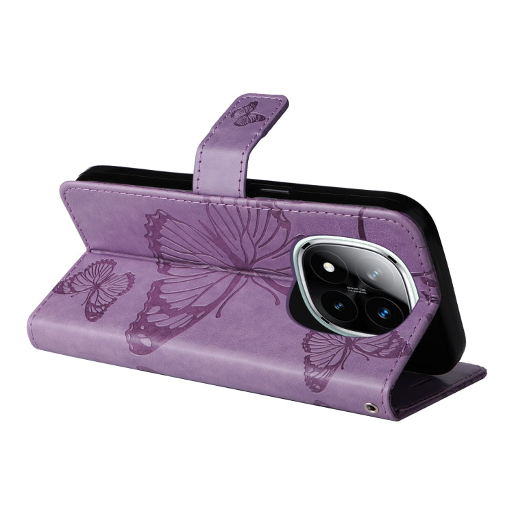 For Redmi Note 14 Pro / 14 Pro+ 5G 3D Butterfly Embossed Pattern Flip Leather Phone Case