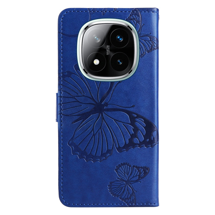 For Redmi Note 14 Pro / 14 Pro+ 5G 3D Butterfly Embossed Pattern Flip Leather Phone Case