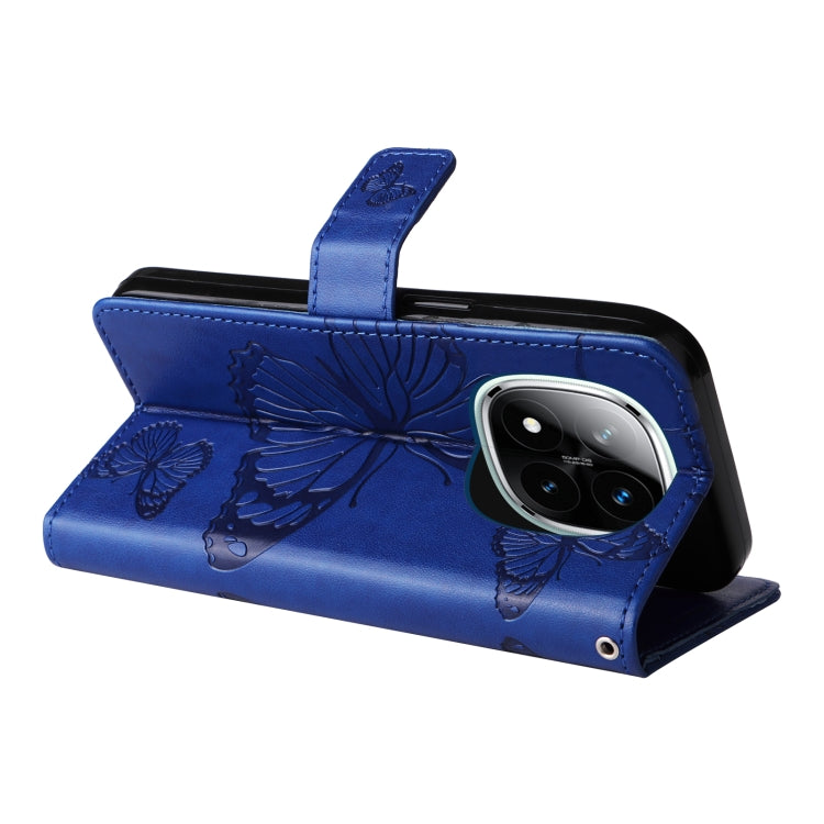 For Redmi Note 14 Pro / 14 Pro+ 5G 3D Butterfly Embossed Pattern Flip Leather Phone Case