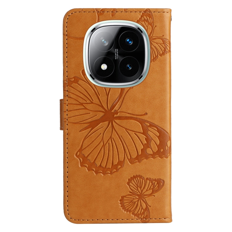 For Redmi Note 14 Pro / 14 Pro+ 5G 3D Butterfly Embossed Pattern Flip Leather Phone Case