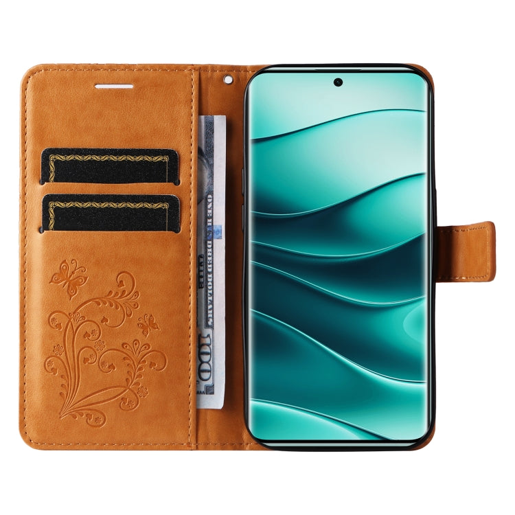 For Redmi Note 14 Pro / 14 Pro+ 5G 3D Butterfly Embossed Pattern Flip Leather Phone Case