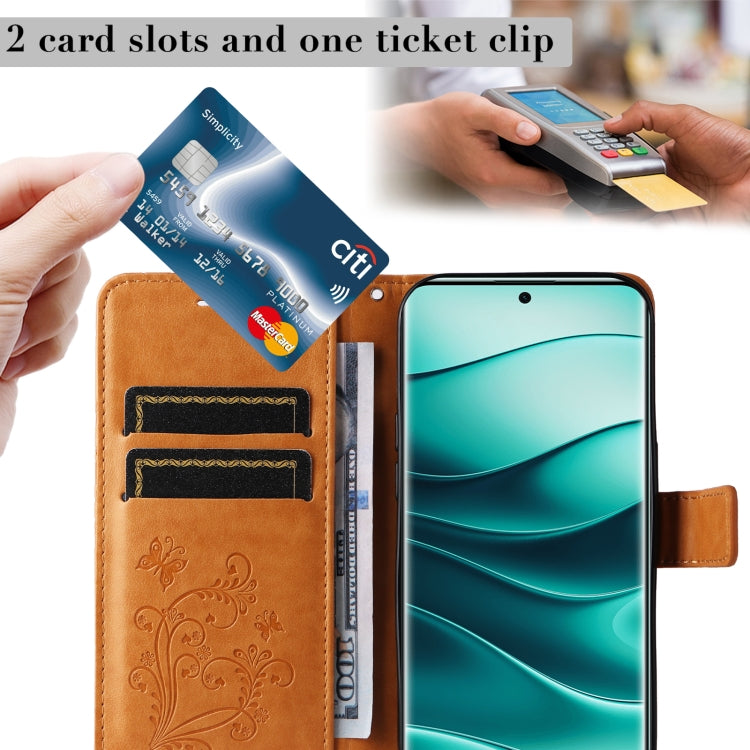 For Redmi Note 14 Pro / 14 Pro+ 5G 3D Butterfly Embossed Pattern Flip Leather Phone Case