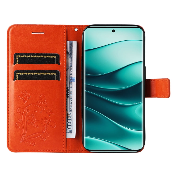 For Redmi Note 14 Pro / 14 Pro+ 5G 3D Butterfly Embossed Pattern Flip Leather Phone Case