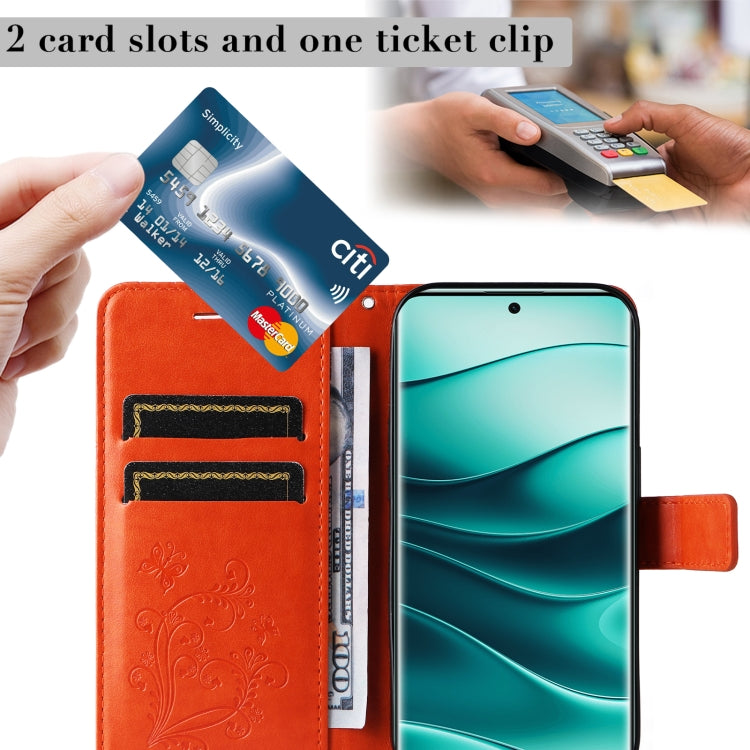 For Redmi Note 14 Pro / 14 Pro+ 5G 3D Butterfly Embossed Pattern Flip Leather Phone Case