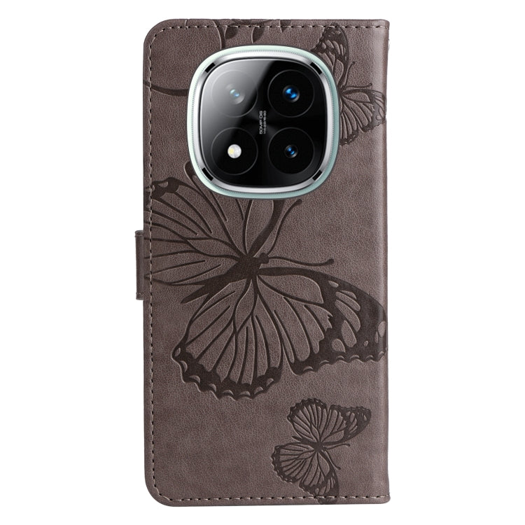 For Redmi Note 14 Pro / 14 Pro+ 5G 3D Butterfly Embossed Pattern Flip Leather Phone Case
