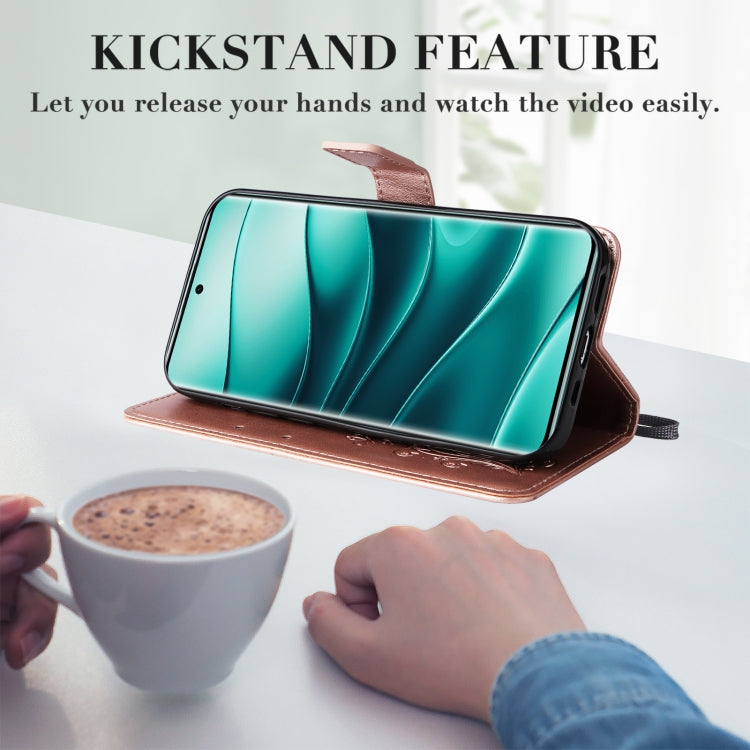 For Redmi Note 14 Pro / 14 Pro+ 5G 3D Butterfly Embossed Pattern Flip Leather Phone Case