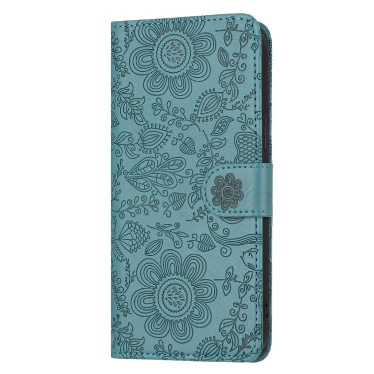 For Galaxy A27 5G Floral Embossed Pattern Leather Phone Case