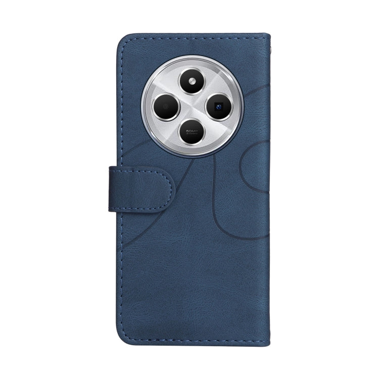 For Redmi 14C 4G Global Dual-color Splicing Flip Leather Phone Case