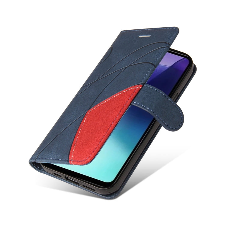 For Redmi 14C 4G Global Dual-color Splicing Flip Leather Phone Case