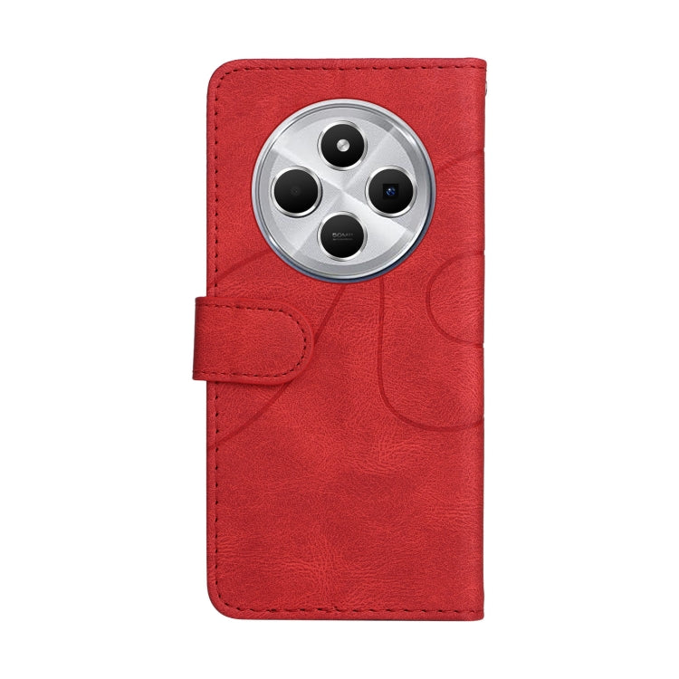 For Redmi 14C 4G Global Dual-color Splicing Flip Leather Phone Case